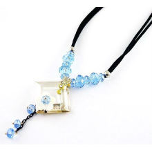 Fashionable design crystal necklace,fancy necklace design